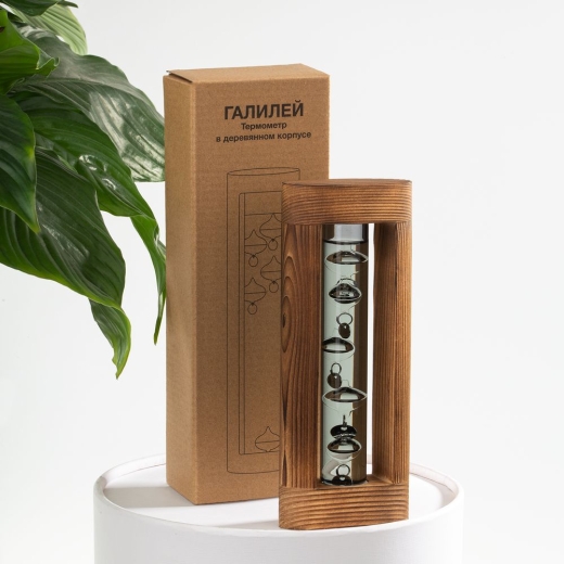 Изображение №8 | Термометр «Галилей» в деревянном корпусе, серый