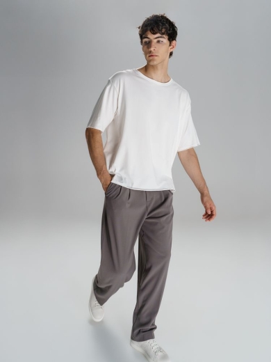 Изображение №1 | Футболка оверсайз унисекс Vozduh, молочно-белая, размер XS/S