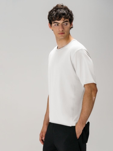 Изображение №11 | Футболка оверсайз унисекс Vozduh, молочно-белая, размер XS/S