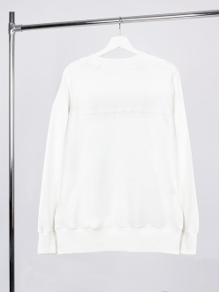 Изображение №2 | Свитшот оверсайз унисекс Vozduh, молочно-белый, размер XS/S