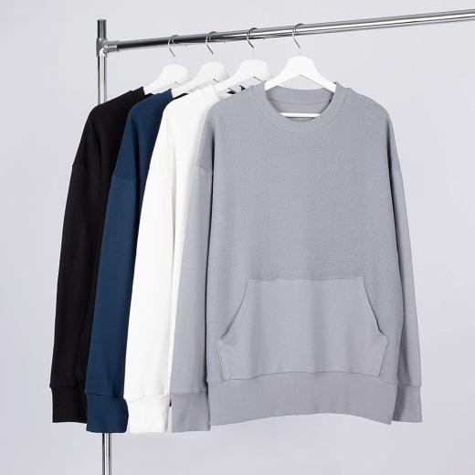 Изображение №3 | Свитшот оверсайз унисекс Vozduh, молочно-белый, размер XS/S