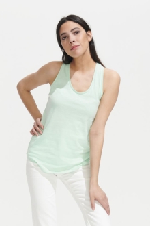 Изображение №5 | Майка женская Moka 110, ярко-голубая, размер XS