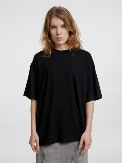 Изображение №1 | Футболка оверсайз унисекс Lavinia, черная, размер XS/S