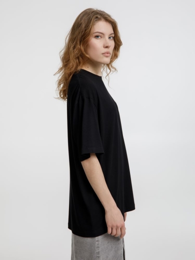 Изображение №7 | Футболка оверсайз унисекс Lavinia, черная, размер XS/S