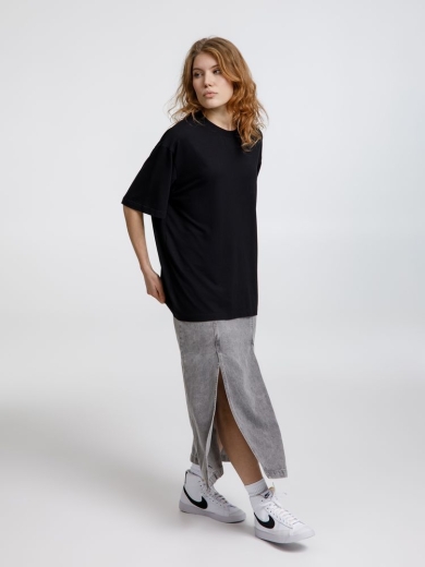 Изображение №9 | Футболка оверсайз унисекс Lavinia, черная, размер XS/S