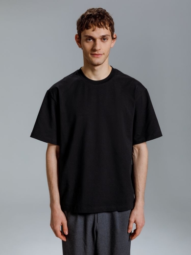 Изображение №1 | Футболка оверсайз Kangas, черная, XS/S