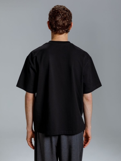 Изображение №7 | Футболка оверсайз Kangas, черная, XS/S