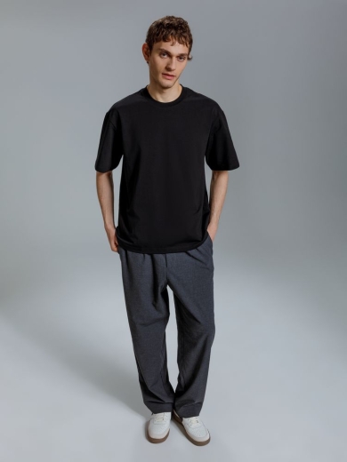 Изображение №8 | Футболка оверсайз Kangas, черная, XS/S