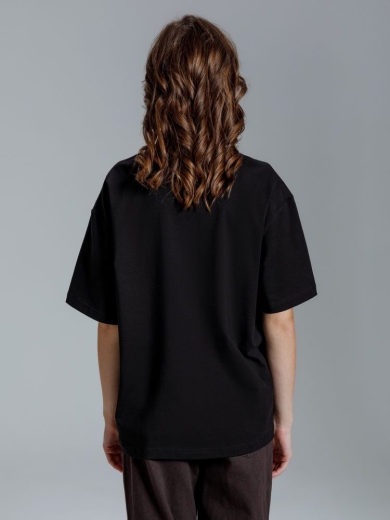 Изображение №10 | Футболка оверсайз Kangas, черная, XS/S