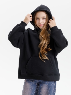 Изображение №6 | Худи детское оверсайз Junipero, черное, 6 лет