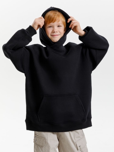 Изображение №10 | Худи детское оверсайз Junipero, черное, 6 лет