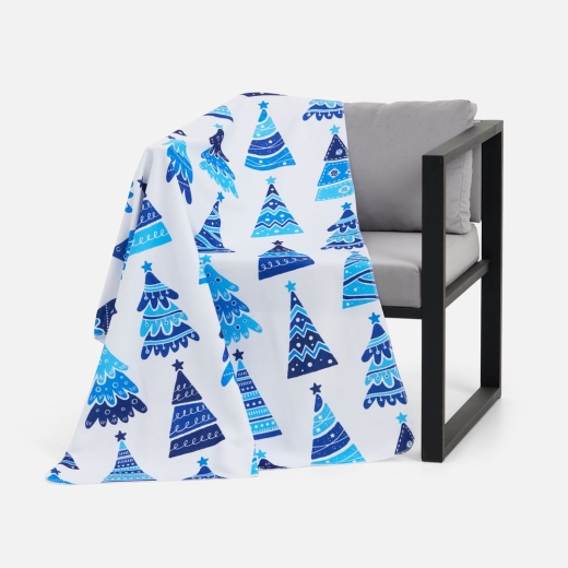 Изображение №4 | Флисовый плед Imaginario, синий