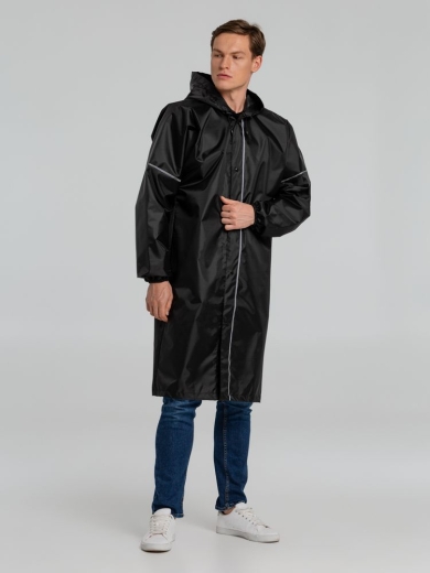 Изображение №7 | Дождевик со светоотражающими элементами Rainman Blink, черный, размер XS