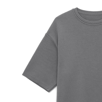 Изображение №3 | Джемпер с коротким рукавом Siluetti Volumica, серый, размер XS/S