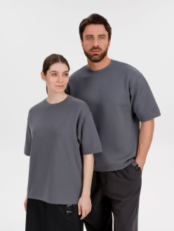 Изображение №12 | Джемпер с коротким рукавом Siluetti Volumica, серый, размер XS/S