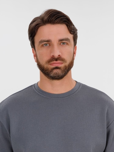 Изображение №7 | Джемпер с коротким рукавом Siluetti Volumica, серый, размер XS/S