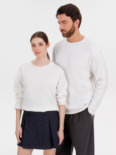 Изображение №13 | Лонгслив унисекс Siluetti Fuori, молочно-белый, размер L/XL