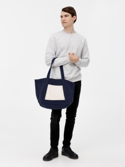 Изображение №9 | Шопер Shophop, синий с неокрашенным