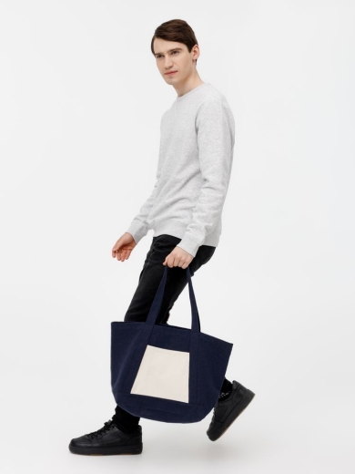 Изображение №11 | Шопер Shophop, синий с неокрашенным