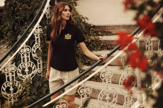 Изображение №4 | Рубашка поло стретч женская Albatross, черная, размер XL