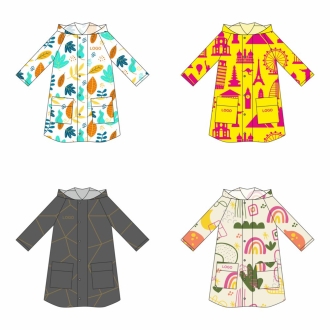 Изображение №1 | Дождевик классический RainCoat Premium на заказ, разноцветный, M/L