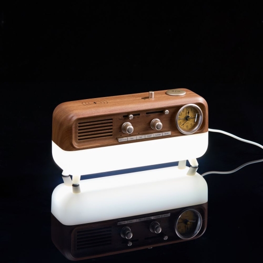 Изображение №10 | Bluetooth-колонка с беспроводной зарядкой, часами и подсветкой Multiverse, ver.2