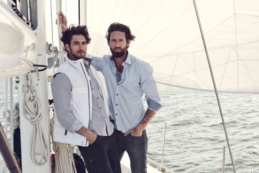 Изображение №4 | Рубашка мужская в полоску Reno, серая, размер S