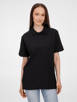 Изображение №1 | Рубашка поло унисекс Tervise, черная, размер S