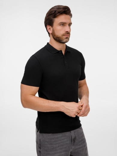 Изображение №6 | Рубашка поло унисекс Tervise, черная, размер S