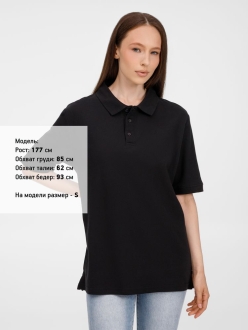 Изображение №10 | Рубашка поло унисекс Upswing, черная, размер S