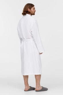 Изображение №8 | Халат махровый Aeris, белый, размер S/M