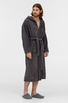 Изображение №5 | Халат флисовый Magic Mantle, темно-серый, размер M/L
