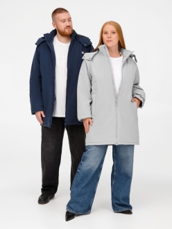 Изображение №21 | Куртка-парка унисекс Sfera, светло-серая, размер S