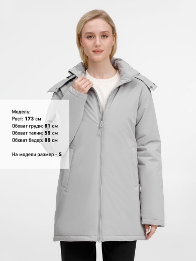 Изображение №14 | Куртка-парка унисекс Sfera, светло-серая, размер S