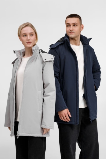 Изображение №20 | Куртка-парка унисекс Sfera, светло-серая, размер S