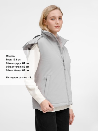 Изображение №18 | Жилет унисекс Sfera, светло-серый, размер S