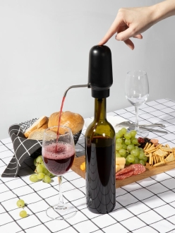 Изображение №2 | Электрический аэратор-дозатор для вина Lonks, черный