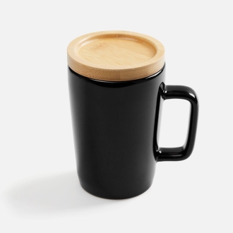 Изображение №1 | Кружка Vierra с крышкой-костером, черная