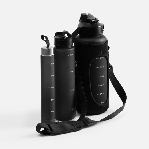 Изображение №1 | Набор спортивных бутылок Aquapack, черный