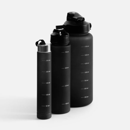 Изображение №4 | Набор спортивных бутылок Aquapack, черный