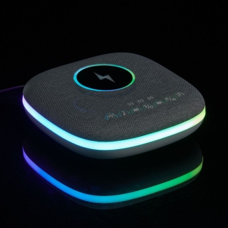 Изображение №14 | Bluetooth-колонка с беспроводной зарядкой и подсветкой Terrafonic, серая