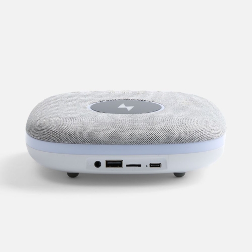 Изображение №4 | Bluetooth-колонка с беспроводной зарядкой и подсветкой Terrafonic, серая