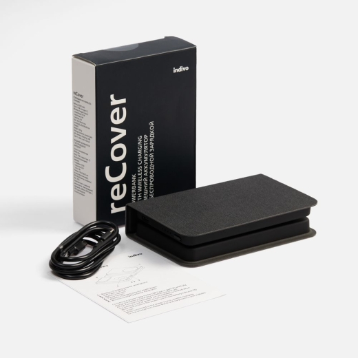 Изображение №8 | Внешний аккумулятор с беспроводной зарядкой reCover 8000 мАч, черный