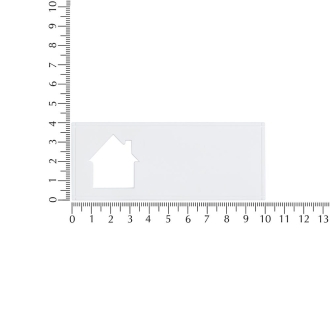 Изображение №3 | Лейбл из ПВХ с вырубкой «Дом», белый
