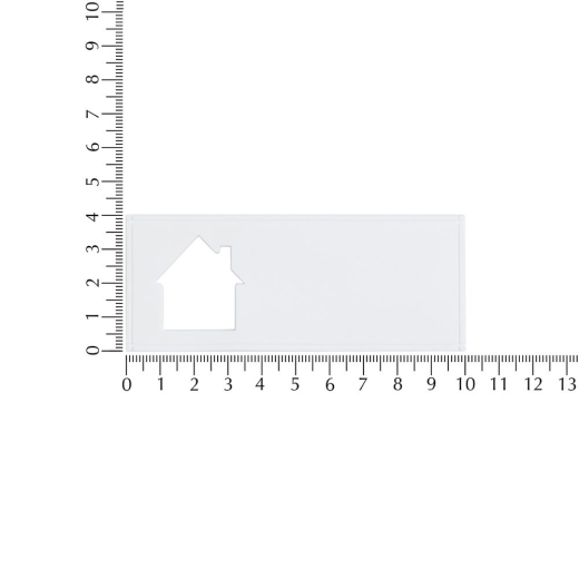 Изображение №3 | Лейбл из ПВХ с вырубкой «Дом», белый