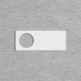 Изображение №2 | Лейбл из ПВХ с вырубкой «Круг», белый