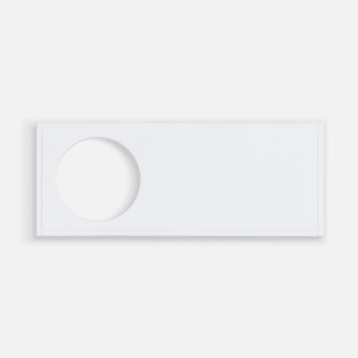 Изображение №1 | Лейбл из ПВХ с вырубкой «Круг», белый