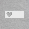 Изображение №2 | Лейбл из ПВХ с вырубкой «Сердце», белый