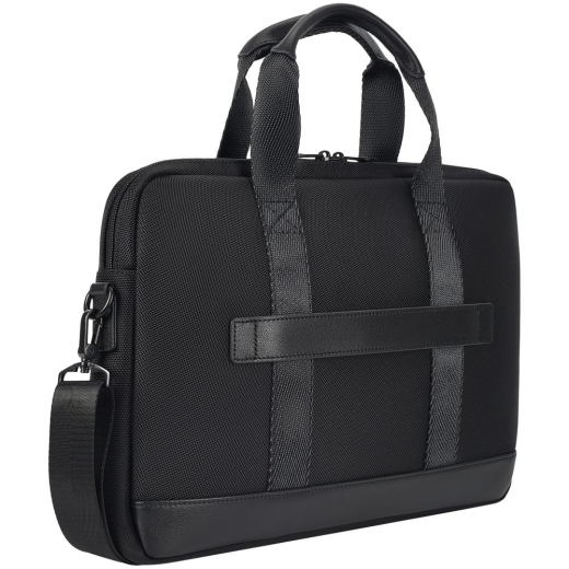 Изображение №4 | Сумка для ноутбука Santiago с кожаной отделкой, черная