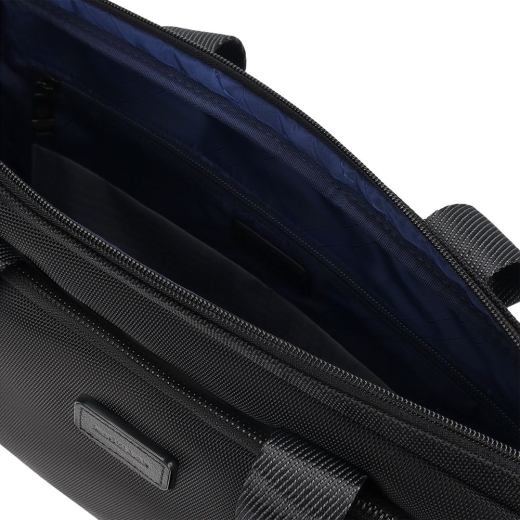 Изображение №6 | Сумка для ноутбука Santiago с кожаной отделкой, черная